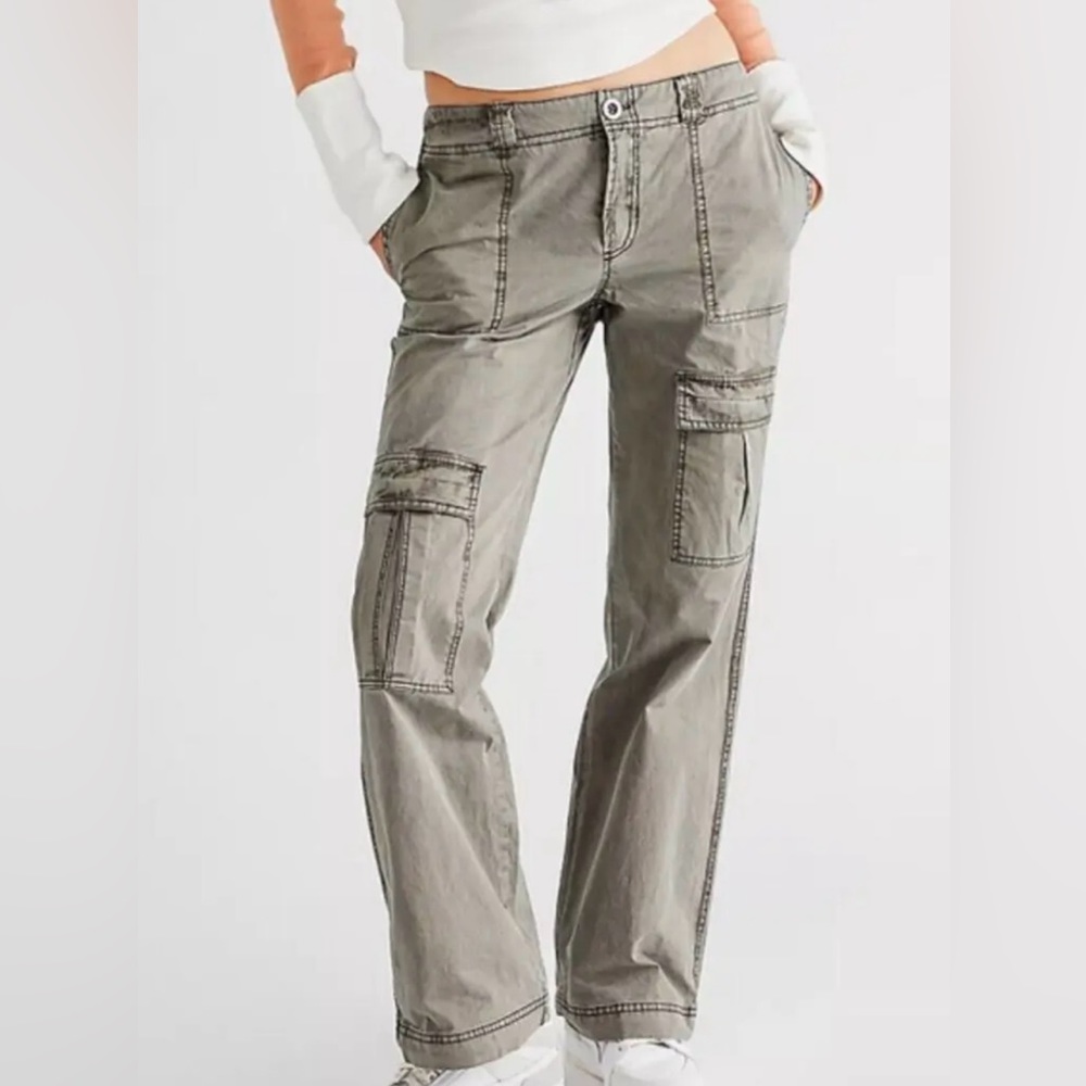 Free People Cargo Pants size 2 Olive Green